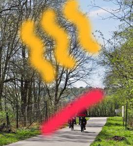 Besser nicht radfahren: zu heiß!